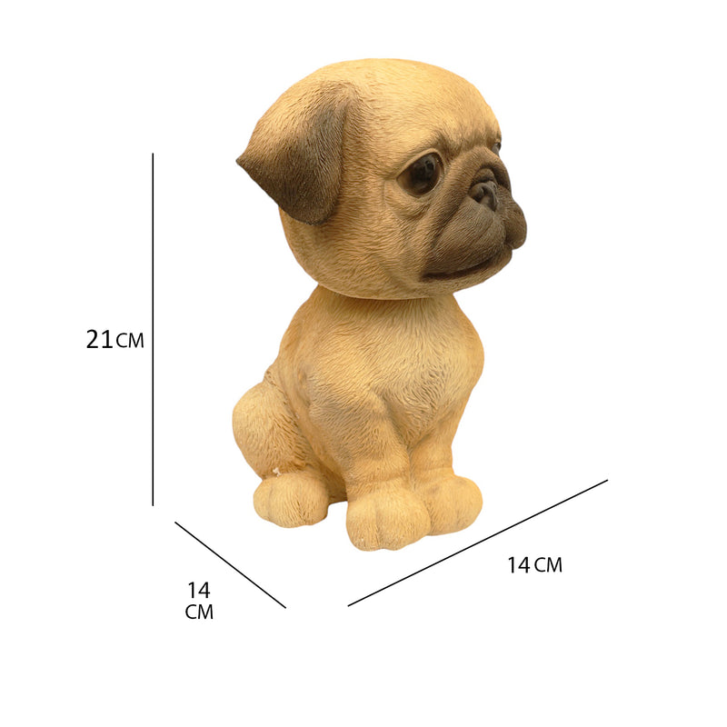 Bobble Head Pug Figurine