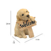 Cute Dog Welcome Sign Figurine