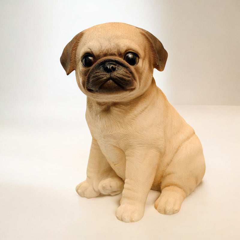 Cute Sitting Pug Figurine