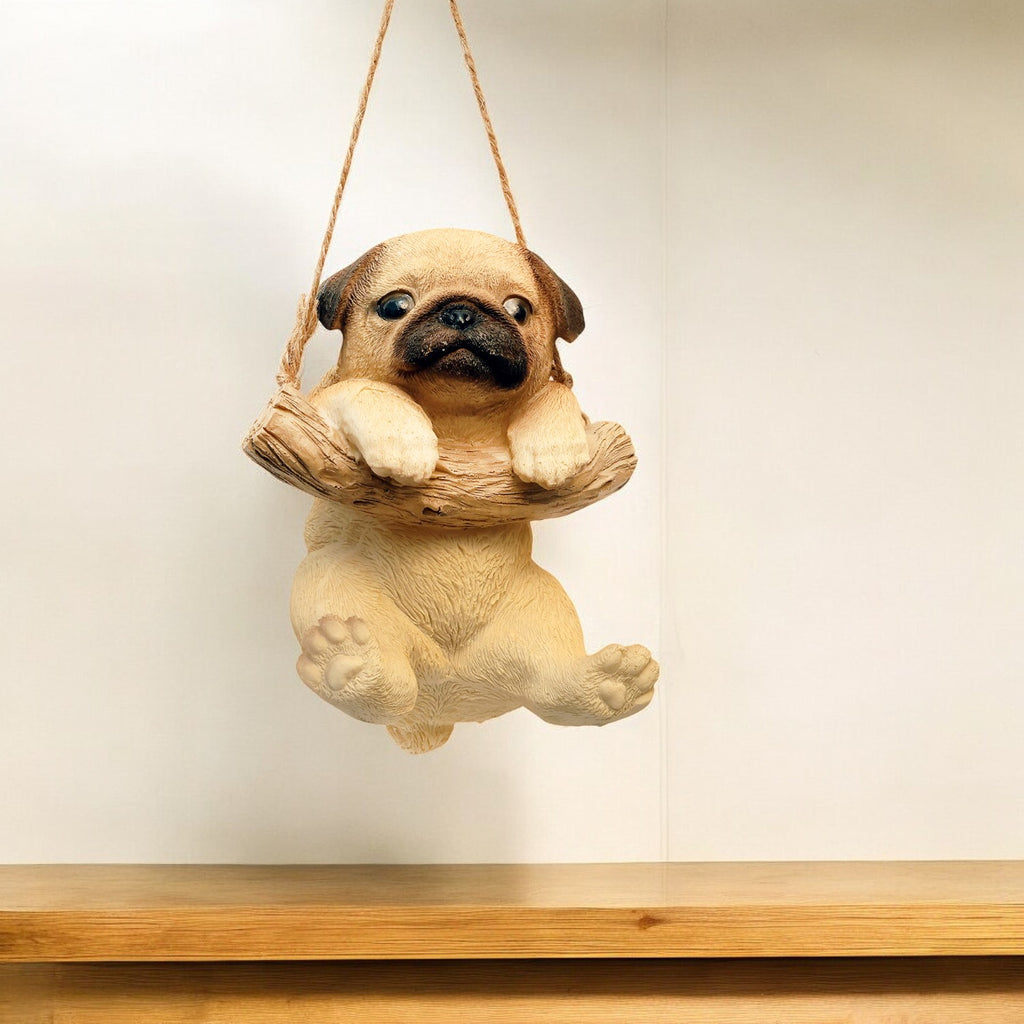 Wall Hanging Cute Pug Figurine