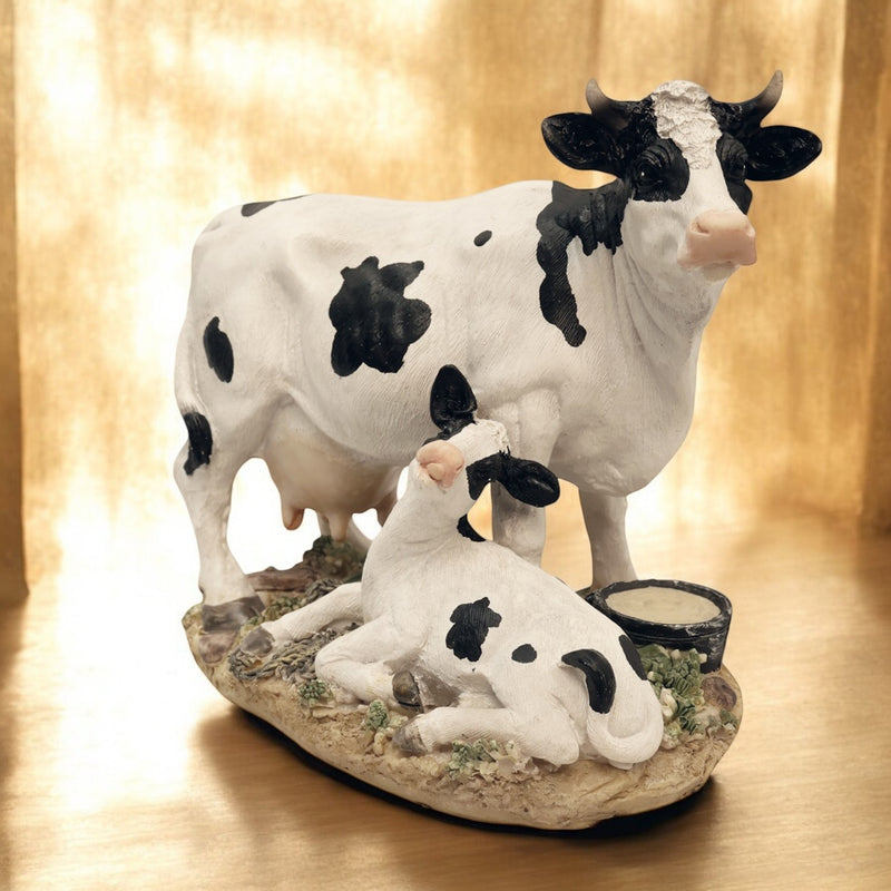 Cow and Calf Decorative Figurine