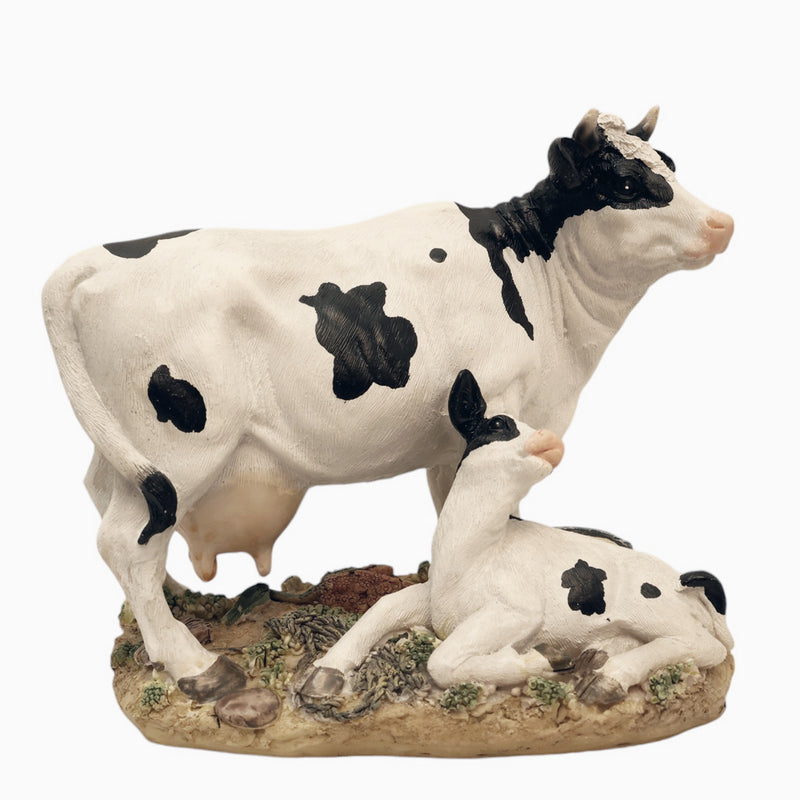 Cow and Calf Decorative Figurine