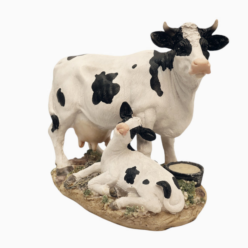 Cow and Calf Decorative Figurine