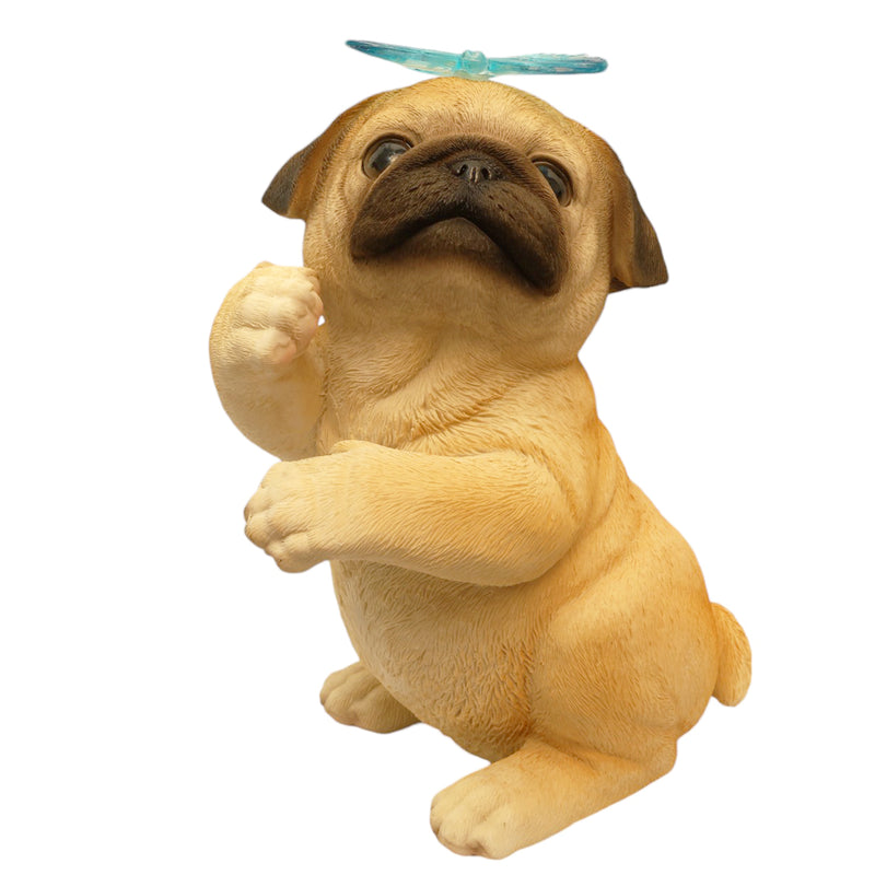 Cute Pug Solar Light Figurine