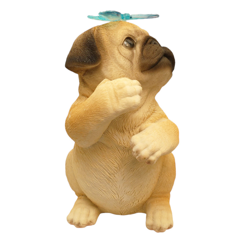 Cute Pug Solar Light Figurine