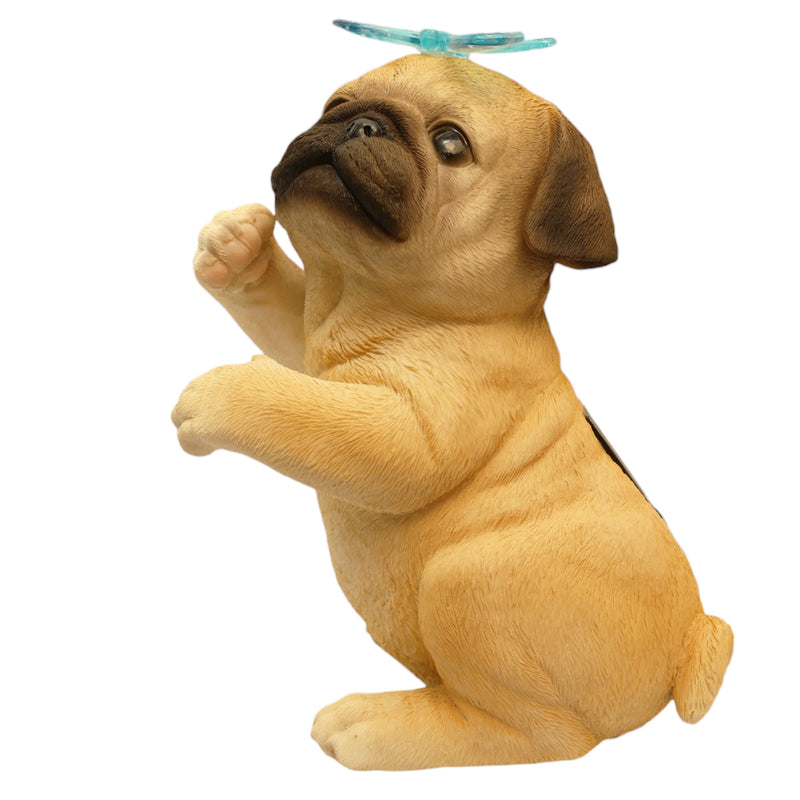 Cute Pug Solar Light Figurine