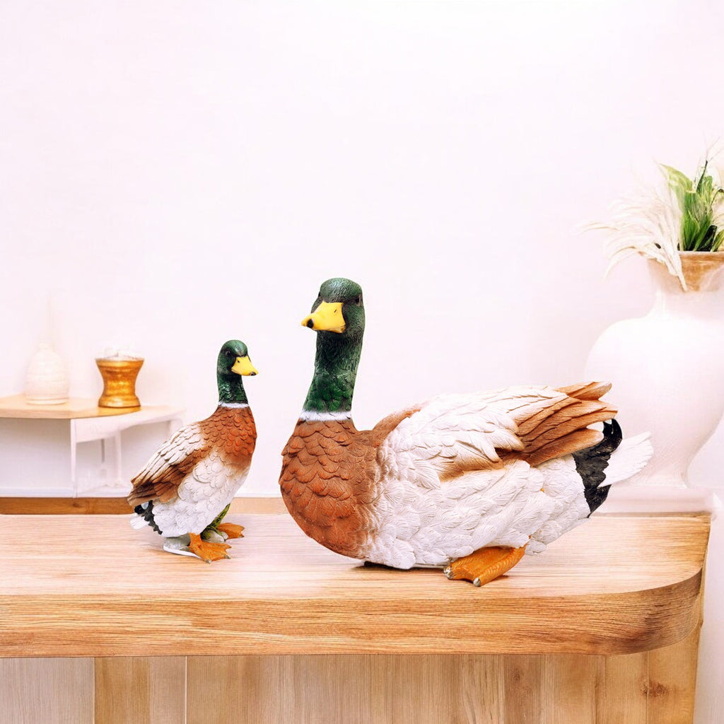 Duck and Duckling Decorative Figurine (Set of 2)