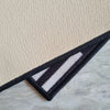 Geometric Piano lines Anti-Slip Doormat - Black Set of 2