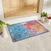 Abstract  Pastel oil squares Anti-Slip Doormat-Multicolour Set of 2