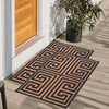 Greek Anti-Slip Multipurpose Floor Mat Set of 2 - Gold Symmetric Key