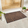 Greek Anti-Slip Multipurpose Floor Mat Set of 2 - Gold Symmetric Key