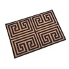 Greek Anti-Slip Multipurpose Floor Mat Set of 2 - Gold Symmetric Key