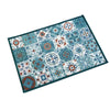 Tiles Anti-Slip Multipurpose Floor Mat Set of 2 - Turquoise Azulejo+D16s