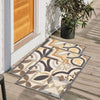 Tiles Anti-Slip Multipurpose Floor Mat Set of 2 - Beige Earth