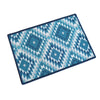 Pattern Anti-Slip Multipurpose Floor Mat Set of 2 - Blue Aztec Diamonds