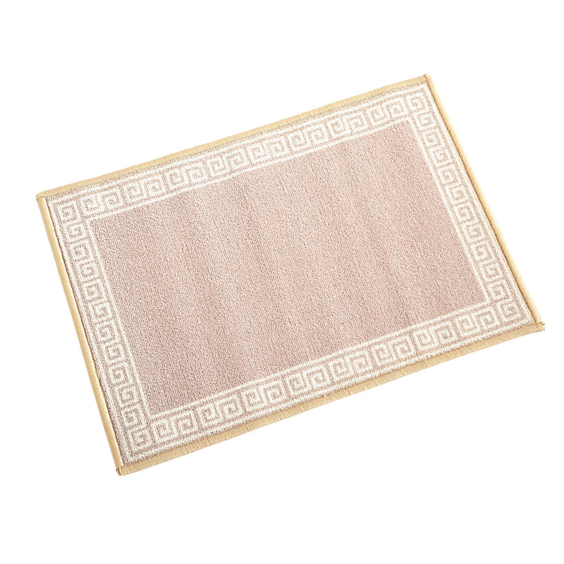 Greek Anti-Slip Multipurpose Floor Mat Set of 2 - Beige Single Line