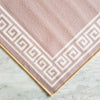 Greek Anti-Slip Multipurpose Floor Mat Set of 2 - Beige Single Line