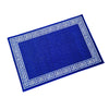 Greek Anti-Slip Multipurpose Floor Mat Set of 2 - Blue Single Line