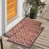 3D Anti-Slip Multipurpose Floor Mat Set of 2 - Brown Brick