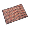 3D Anti-Slip Multipurpose Floor Mat Set of 2 - Brown Brick