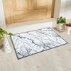 3D Anti-Slip Multipurpose Floor Mat Set of 2 - Grey Marble