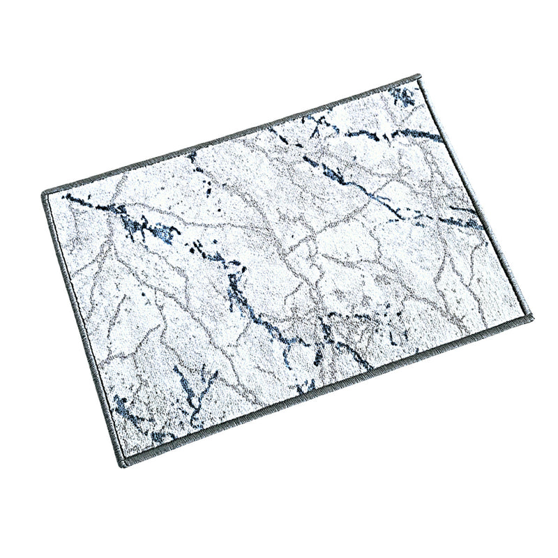 3D Anti-Slip Multipurpose Floor Mat Set of 2 - Grey Marble