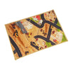 Car Track Anti-Slip Kids Multipurpose Floor Mat Set of 2 - Brown Construction Site