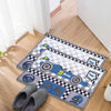 Racing Car Anti-Slip Kids Multipurpose Floor Mat Set of 2 - Blue