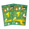 Animals Anti-Slip Kids Multipurpose Floor Mat Set of 2 - Green Jungle