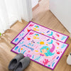 Mermaid Anti-Slip Kids Multipurpose Floor Mat Set of 2 - Purple