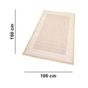 Greek Anti-Slip Rug - Beige, Single Line