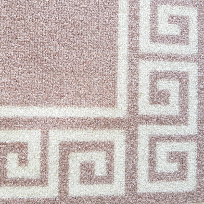 Greek Anti-Slip Rug - Beige, Single Line