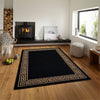 Greek Anti-Slip Rug - Black, Single Line