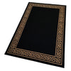 Greek Anti-Slip Rug - Black, Single Line