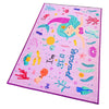 Mermaid Anti-Slip Kids Rug - Purple, Princess