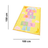 Hopscotch Anti-Slip Kids Rug - Yellow, Letters