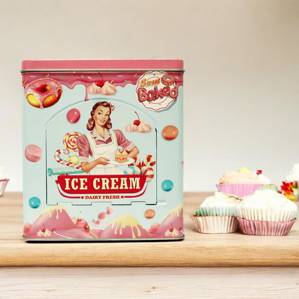 Vintage Ice-cream Kitchen Essentials Storage Box