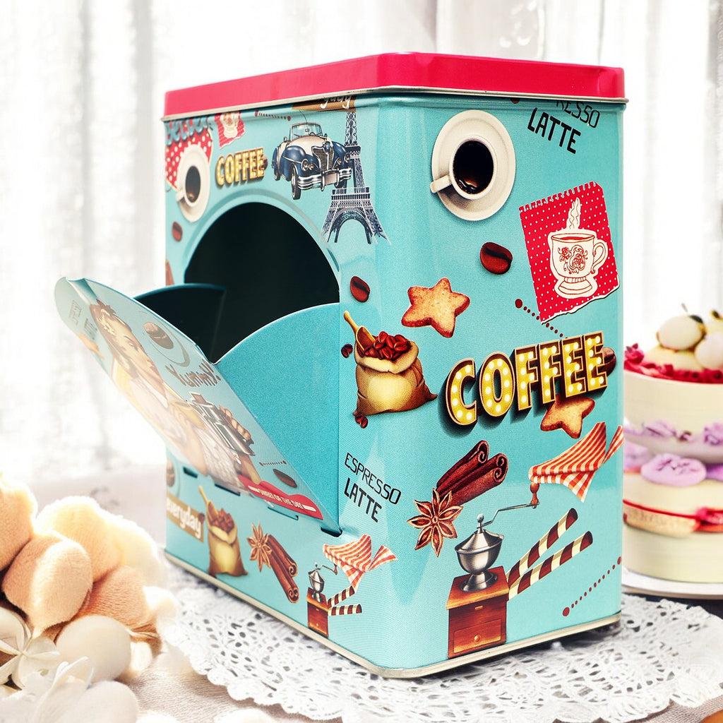 Retro Coffee Kitchen Essentials Storage Box