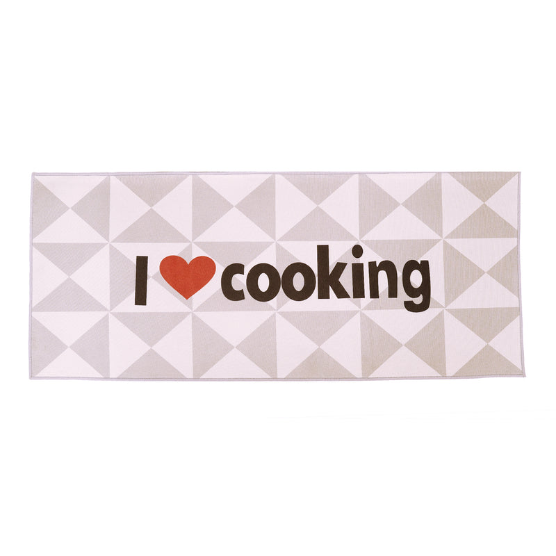 I Love Cooking Kitchen Floor Mats (Set of 2)