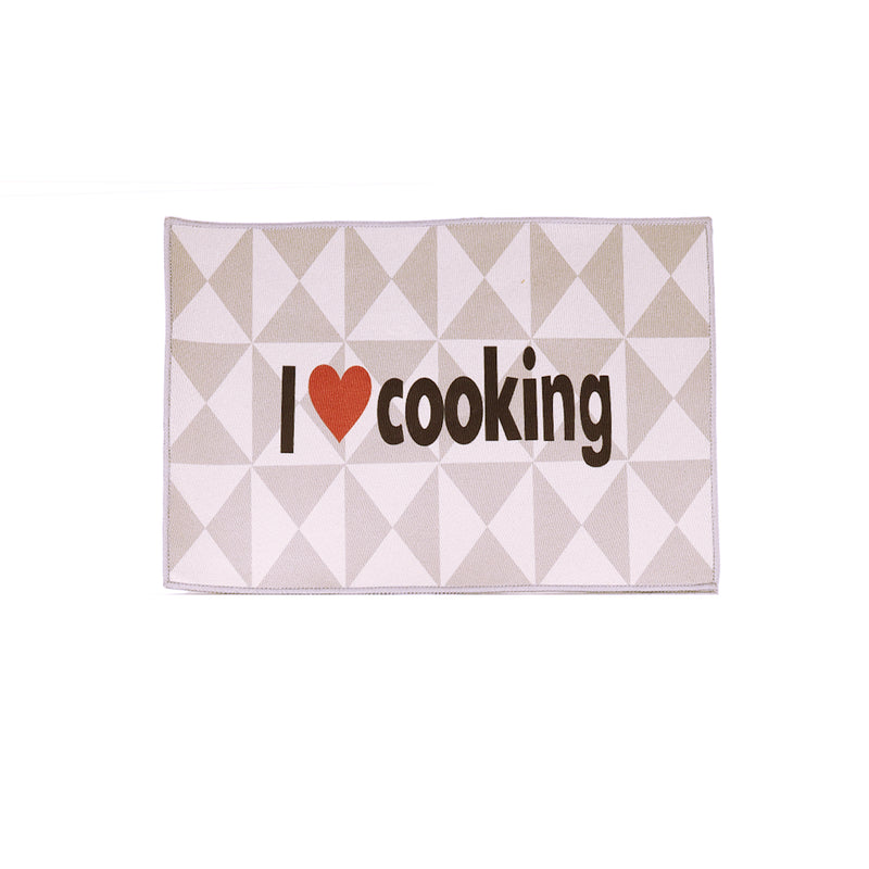 I Love Cooking Kitchen Floor Mats (Set of 2)