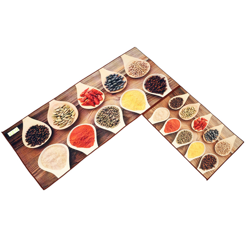 Ten Spices Kitchen Floor Mats (Set of 2)