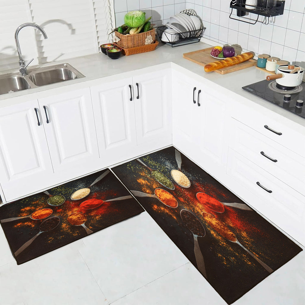 Splashing Spices Kitchen Floor Mats (Set of 2)