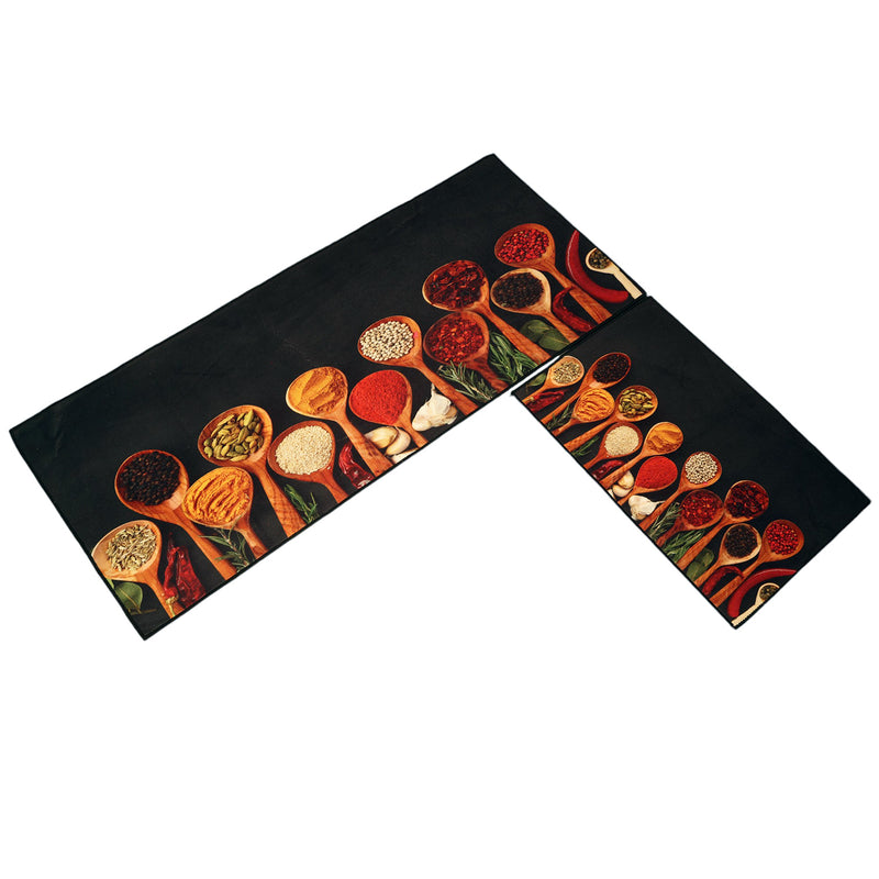 Spices and Seasonings Kitchen Floor Mats (Set of 2)