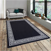 Greek Single Line Rug- Black and White